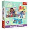 PUZZLE 2w1+memos Wesoły dzień Lilo_Stitch 93585