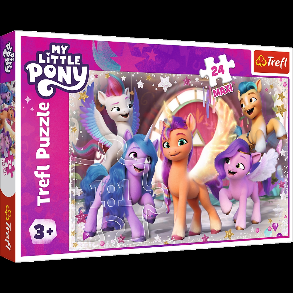 PUZZLE MAXI 24 Wesoły dzień kucyków MLP 14355