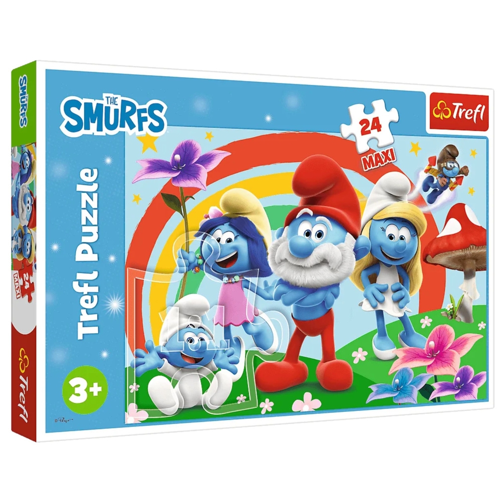PUZZLE MAXI 24 Smerfny dzień/The Smurfs 14374