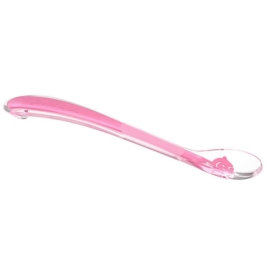 BABYONO ŁYŻECZKA SILIKONOWA RÓŻOWA 1460/02