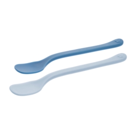 A0691 ZESTAW ŁYŻECZEK PŁASKICH 2SZT NIEBIESKIE