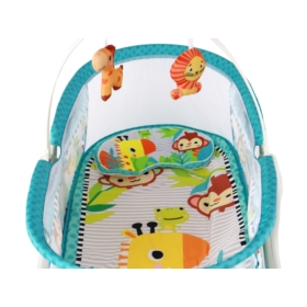 Wielofunkcyjne Łóżeczko Bujaczek 2w1 Mata Dziecięc