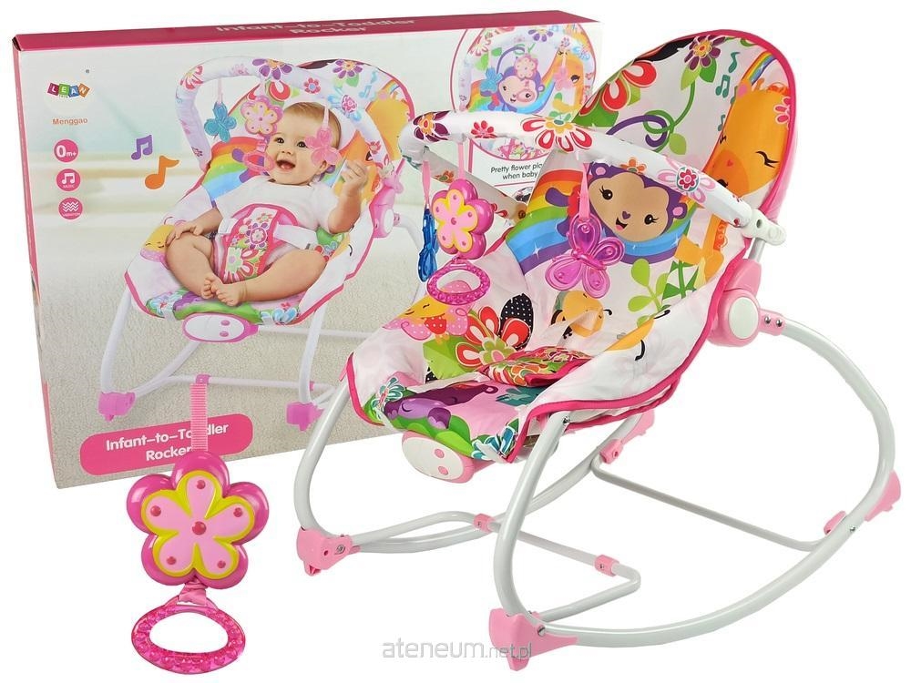 Kołyska Bujaczek Fotelik Krzesełko 2w1 Różowy Kwia