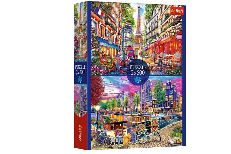 PUZZLE 2x500 Europejskie stolice 37496