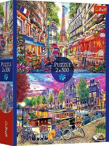 PUZZLE 2x500 Europejskie stolice 37496
