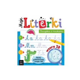 Moje literki Książka z rowkami wzory 3D 40768