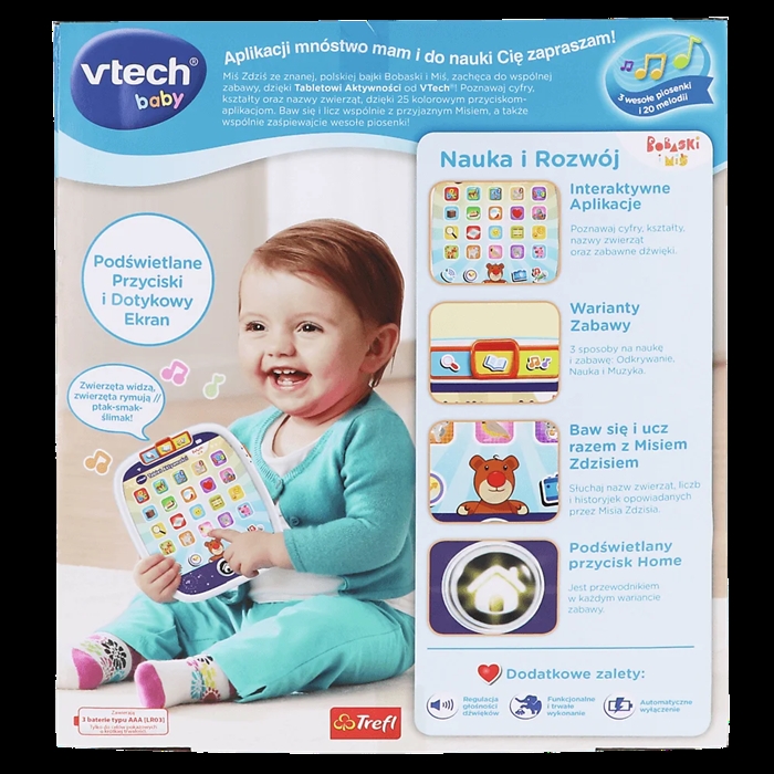 VTECH TABLET INTERAKTYWNY BOBASKI I MIŚ