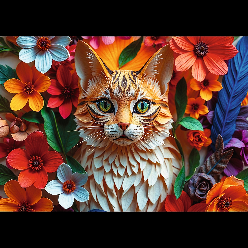 Puzzle 1000 Paper Art: Kot 40040