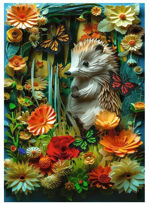 Puzzle 1000 Paper Art: Jeż 40042