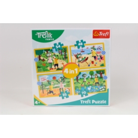 TREFL PUZZLE 4W1 RODZINA TREFLIKÓW