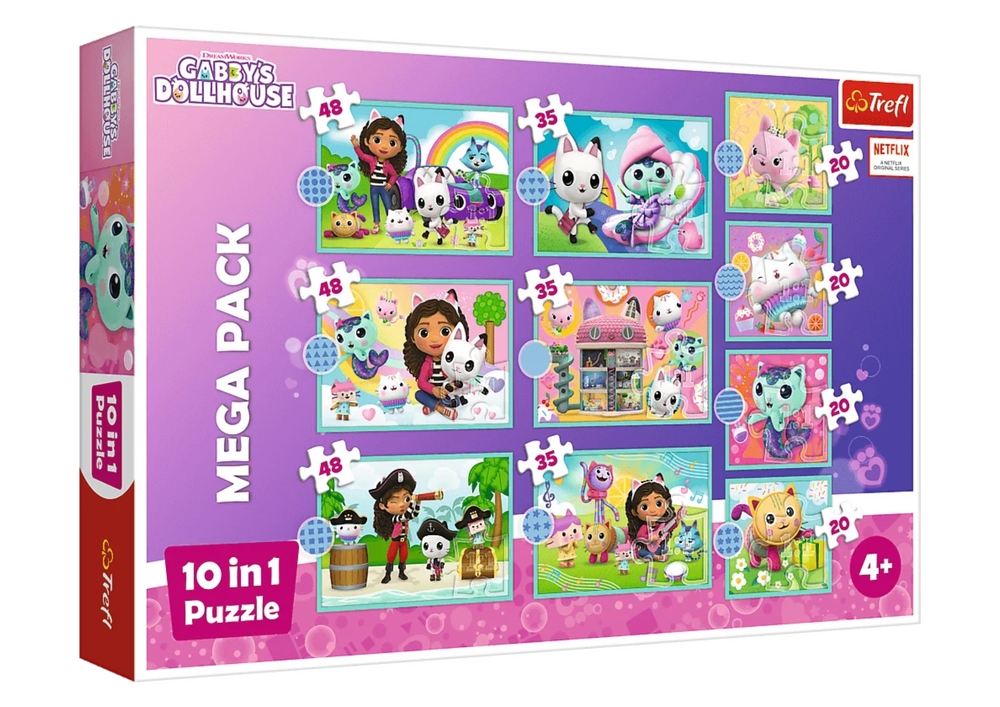 Puzzle 10w1 Koci Domek Gabi W świecie Gabi 96003