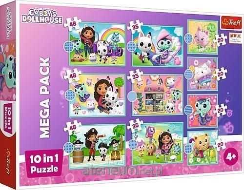 Puzzle 10w1 Koci Domek Gabi W świecie Gabi 96003