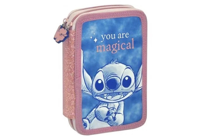 Stitch piórnik 2-komorowy z wyposaż. 77459