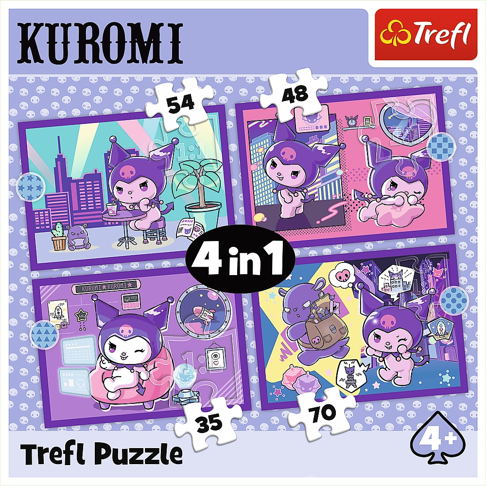 Puzzle 4w1 Dzień Kuromi Hello Kitty 34676