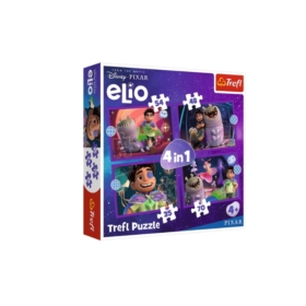 PUZZLE 4w1 Pozaziemskie misje Elio /Disney 34665