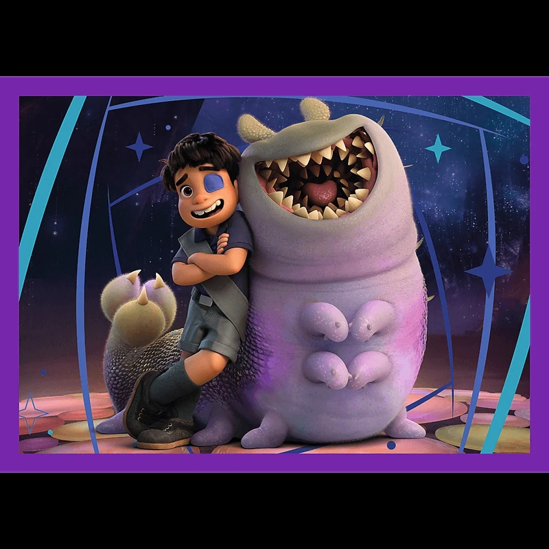 PUZZLE 4w1 Pozaziemskie misje Elio /Disney 34665