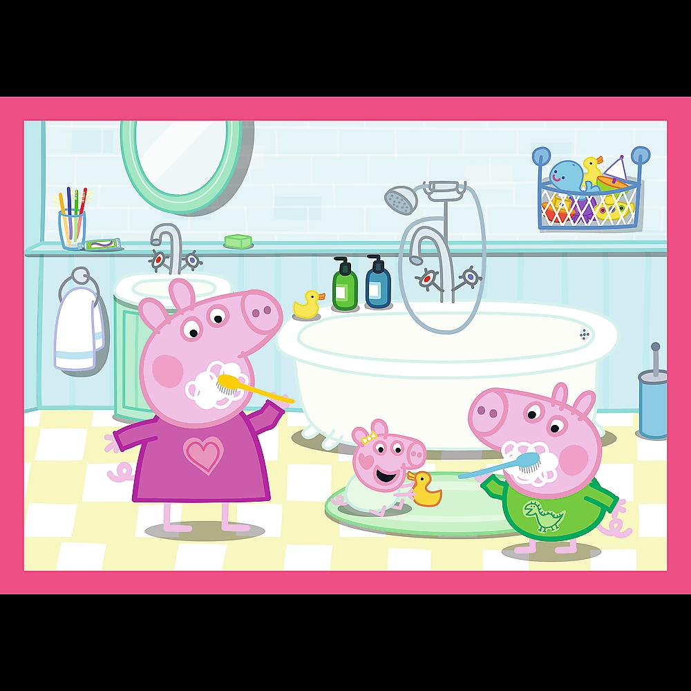 Puzzle 4w1 Peppa uwielbia przygody 34672