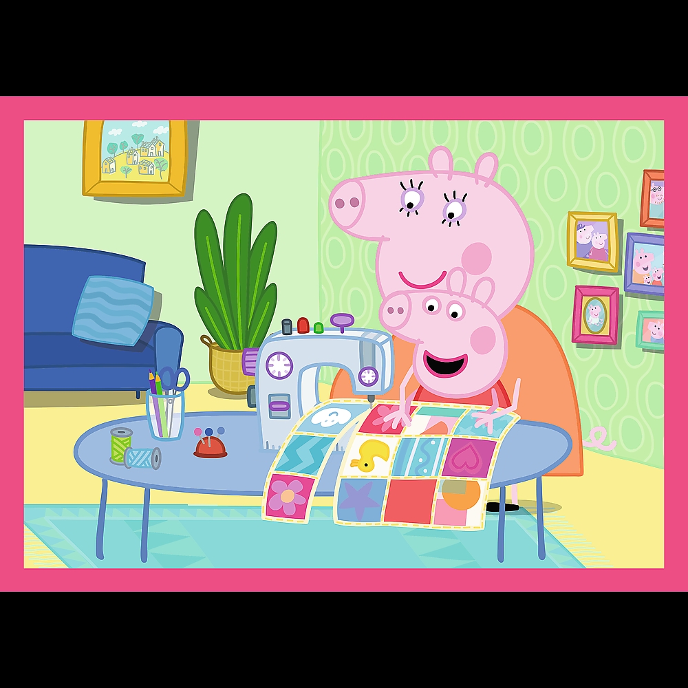 Puzzle 4w1 Peppa uwielbia przygody 34672