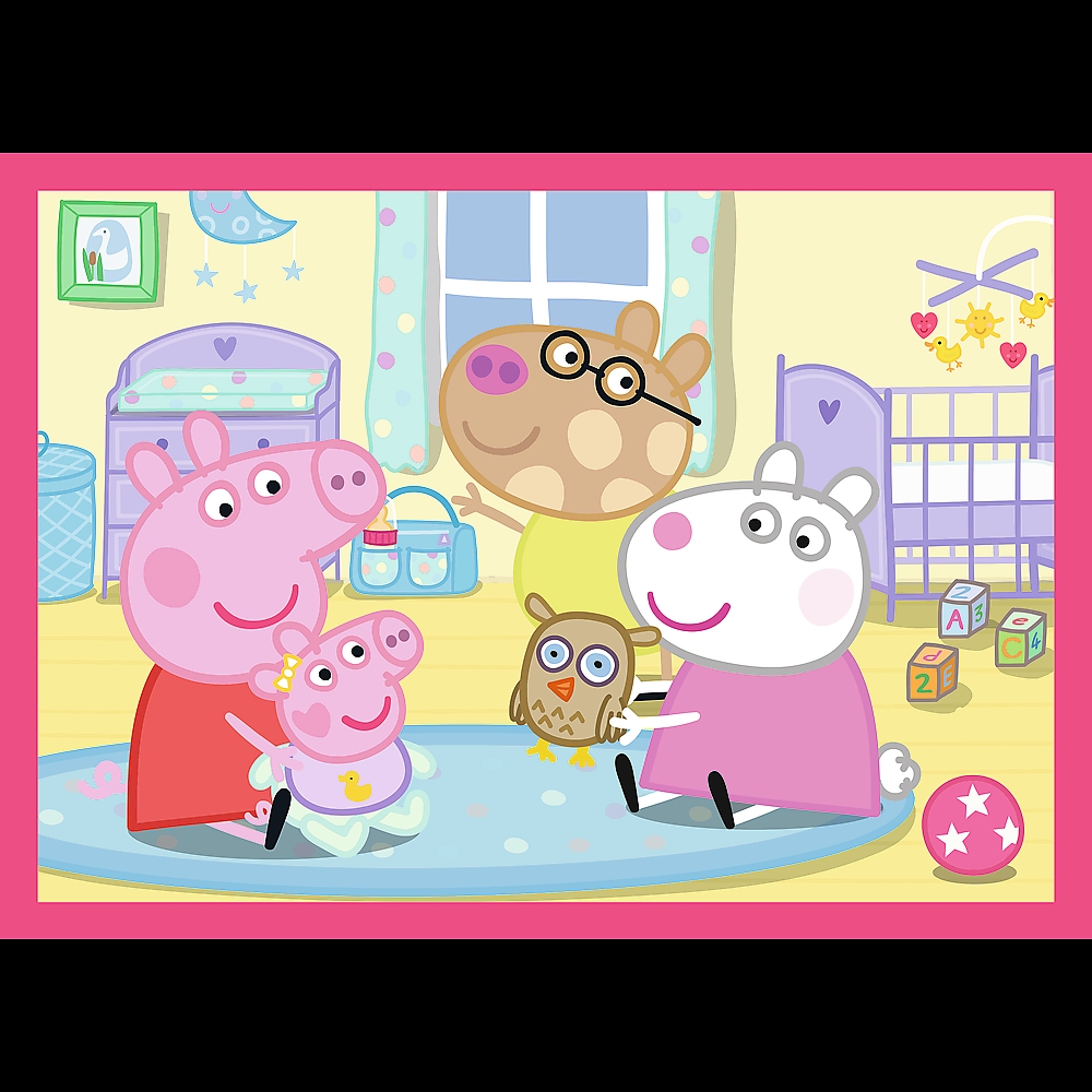 Puzzle 4w1 Peppa uwielbia przygody 34672