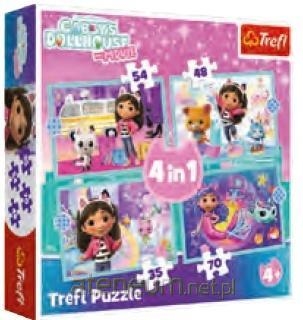 PUZZLE 4w1 Gabby przygoda 34670