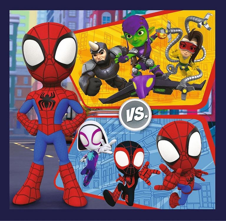 Puzzle 3w1 Pająki i dinozaury 34892