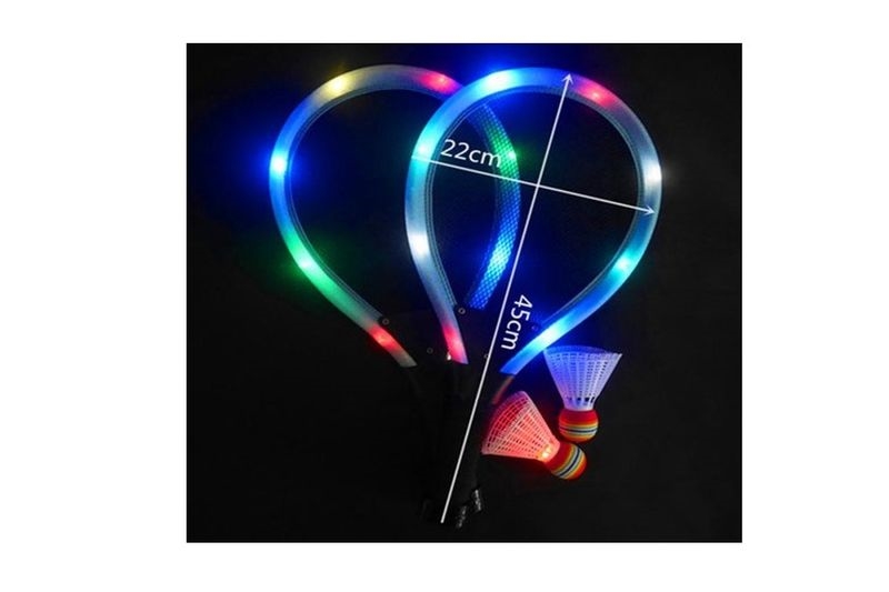 ZESTAW DO BADMINGTONA ŚWIECĄCY