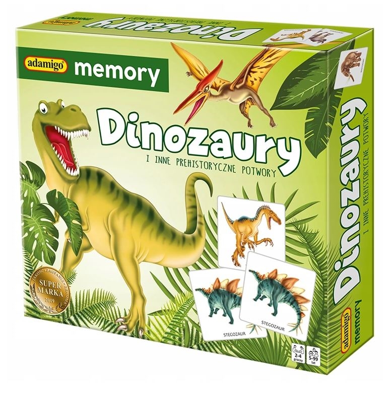 Dinozaury Gra memory Adamigo 07417