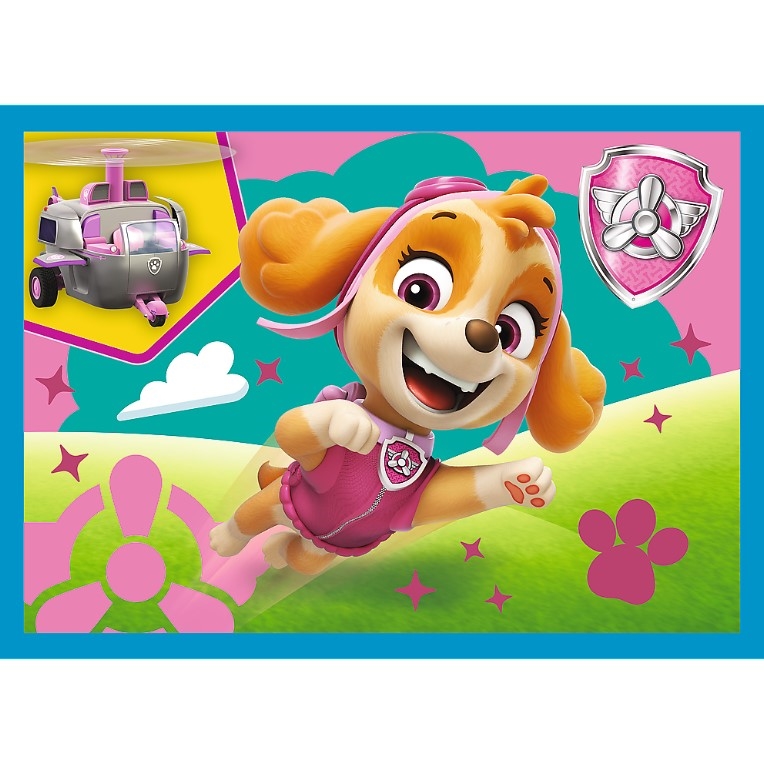 Puzzle - 4w1 - Biegnące Pieski - 34628