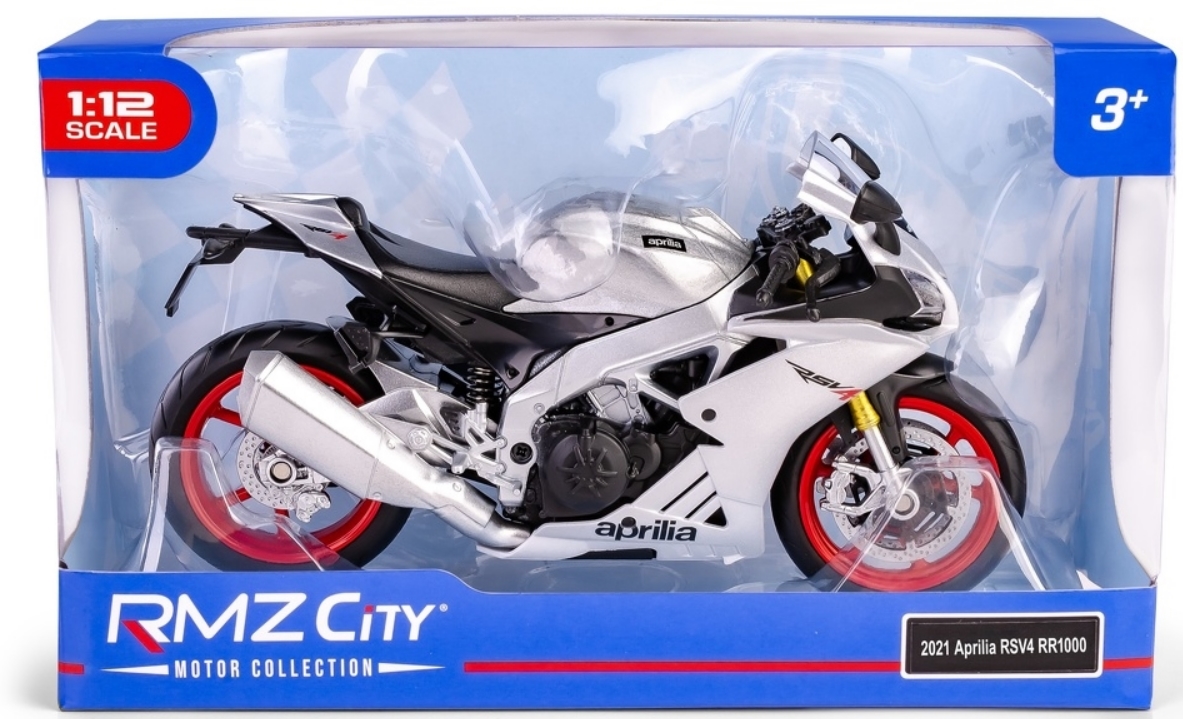 Model RMZ Hobby 1:12 ApriliaRSV4 silv H-134 81345