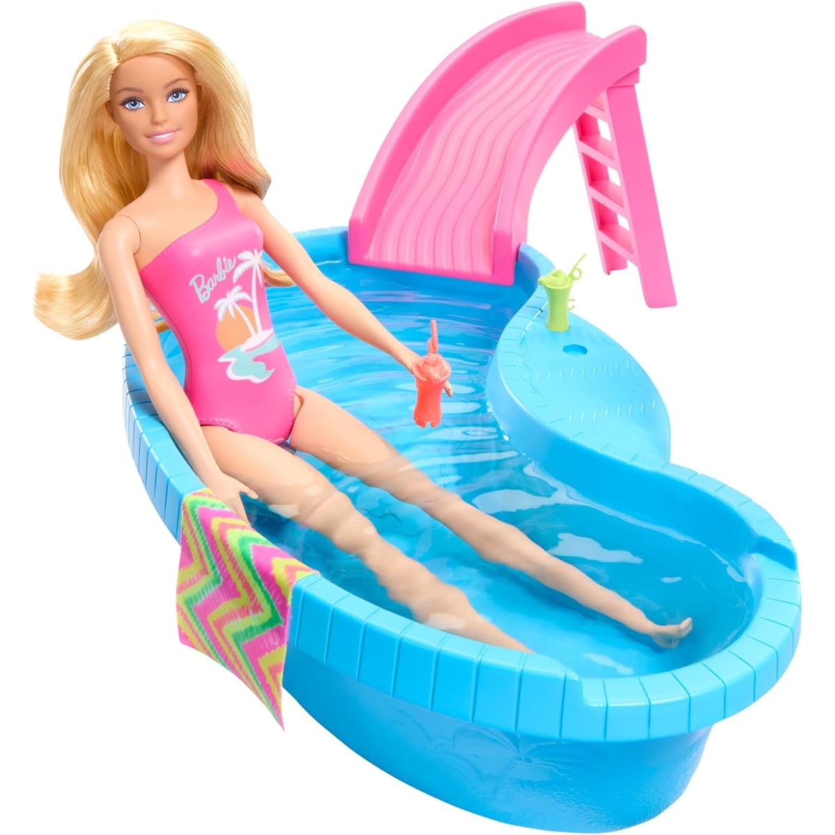 *****Barbie lalka z basenem+zjeżdżalnia HRJ74 /4