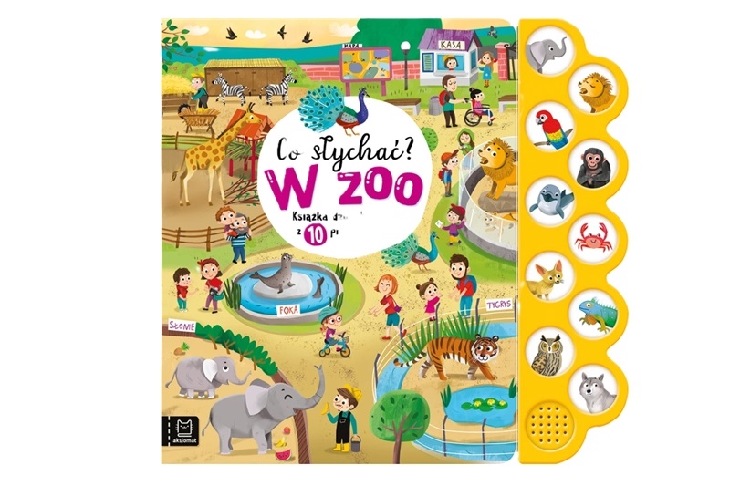 Co słychać? W ZOO Książka dźw.10przycisk.39471