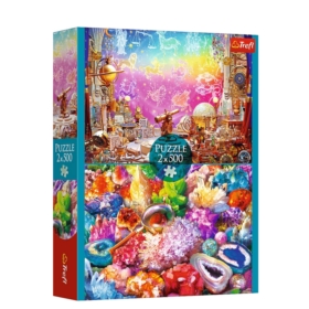 PUZZLE 2x500 Kosmos i kryształy 37499