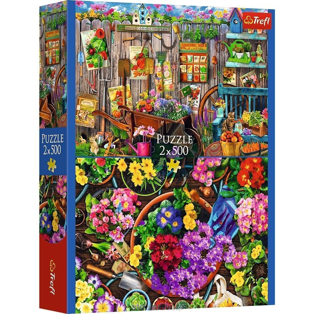PUZZLE 2x500 Prace w ogrodzie 37529