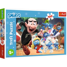 Puzzle - 100 - Nauki Papy Smerfa The Smurfs 16481
