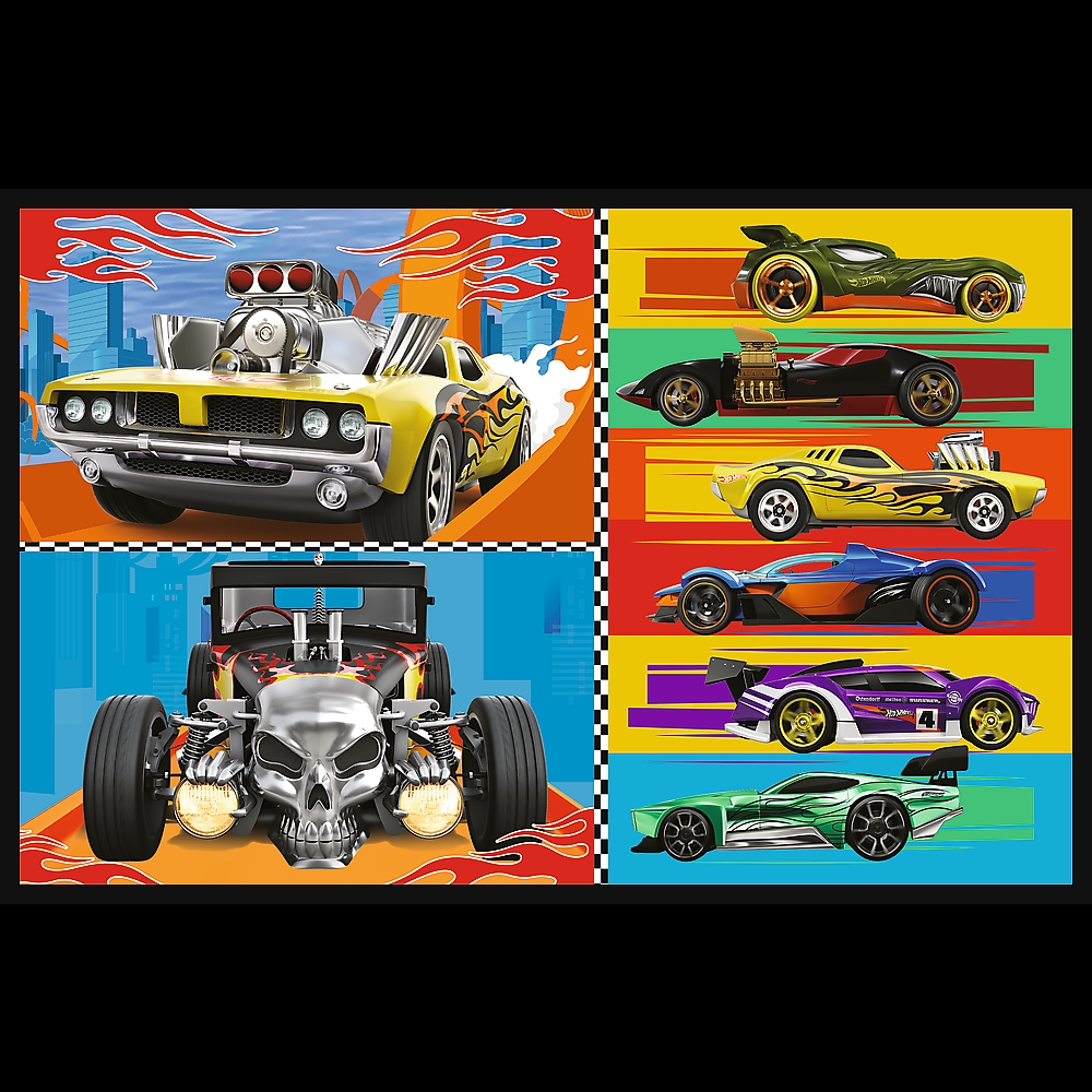 PUZZLE 2x70 Samochodziki /Hot Wheels 34442