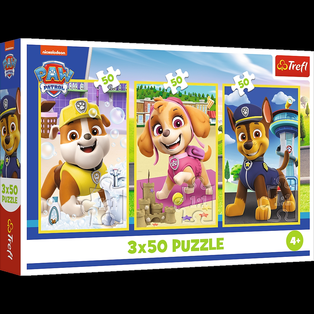 PUZZLE 3x50 Nasze pieski /Psi Patrol 34878