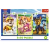 PUZZLE 3x50 Nasze pieski /Psi Patrol 34878