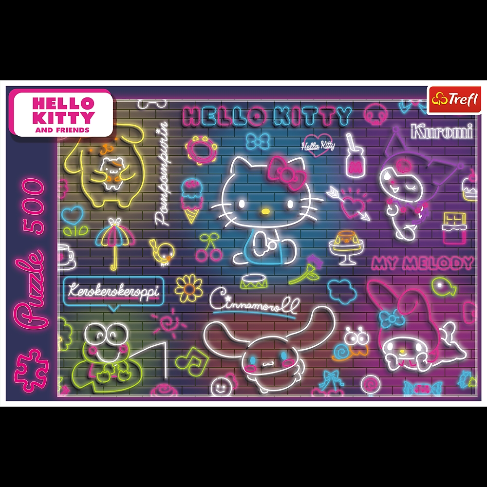 PUZZLE 500 Neon HelloKitty 37523