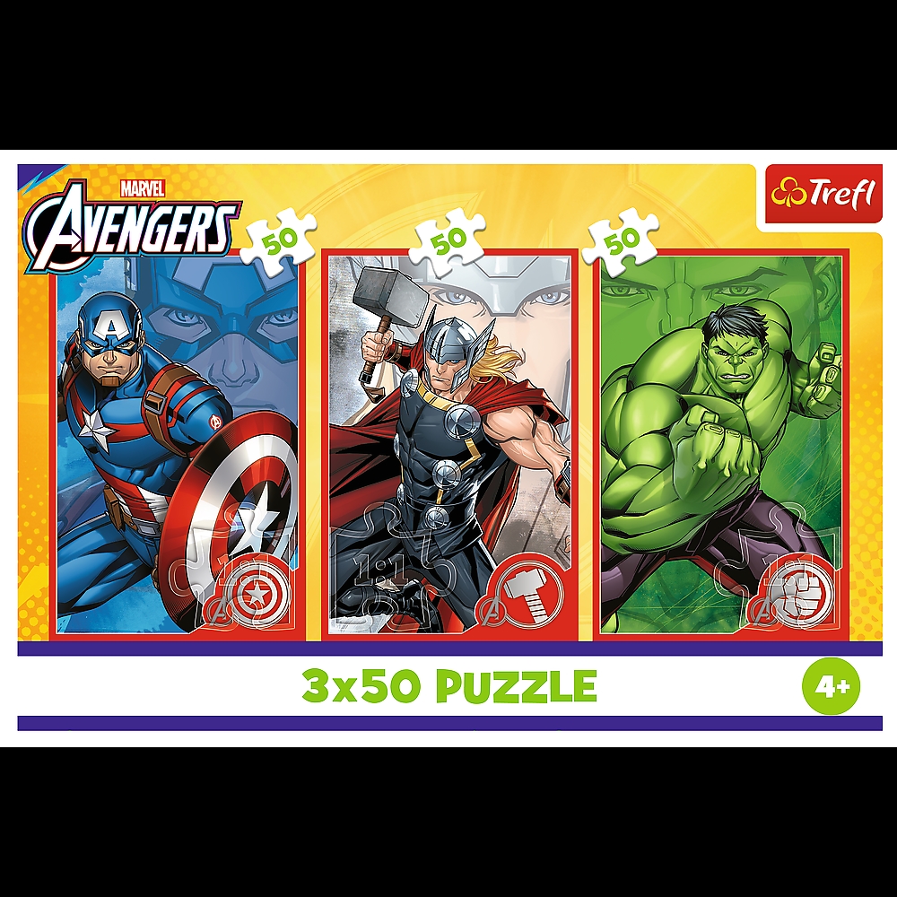 PUZZLE 3x50 Twój bohater/Marvel TheAvengers 34891