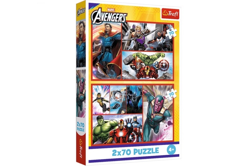 PUZZLE 2x70 Zostań bohaterem / Marvel 34439