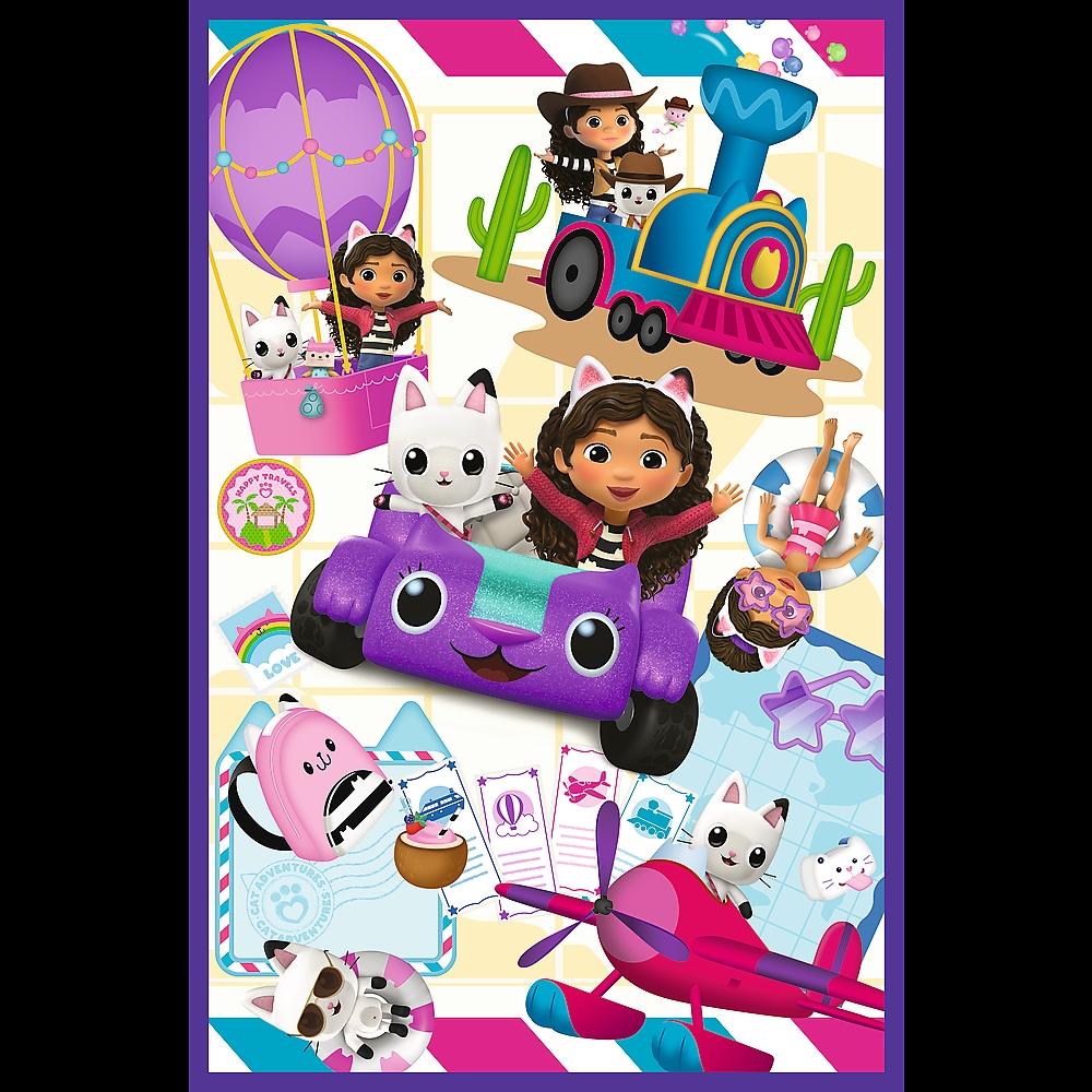 Puzzle 3x80 - Kolorowe dni Gabby - Universal Gabby