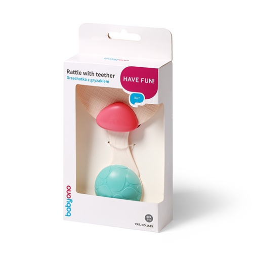 BABYONO GRZECHOTKA Z GRYZAKIEM 1589