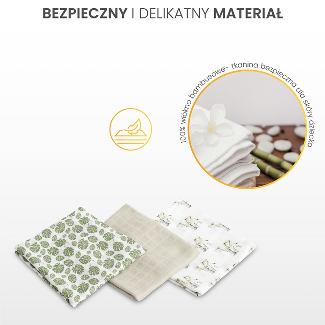 SENSILLO PIELUCHA BAMBUSOWA JEŻYK 3 SZT