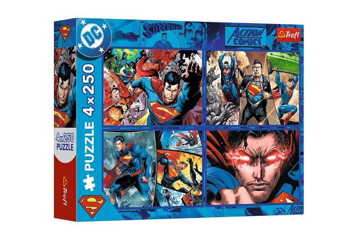 PUZZLE 4x250 Odwaga Supermana / Warner 13340