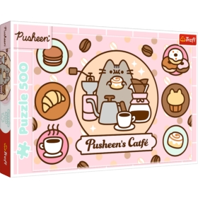 PUZZLE 500 Pusheen w kawiarni 37528