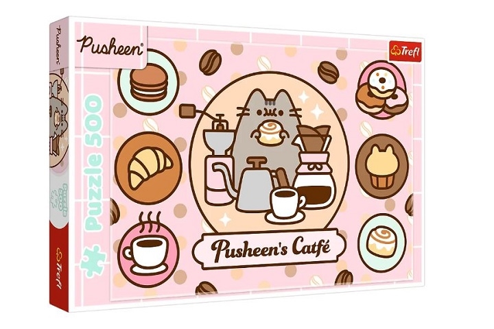 PUZZLE 500 Pusheen w kawiarni 37528