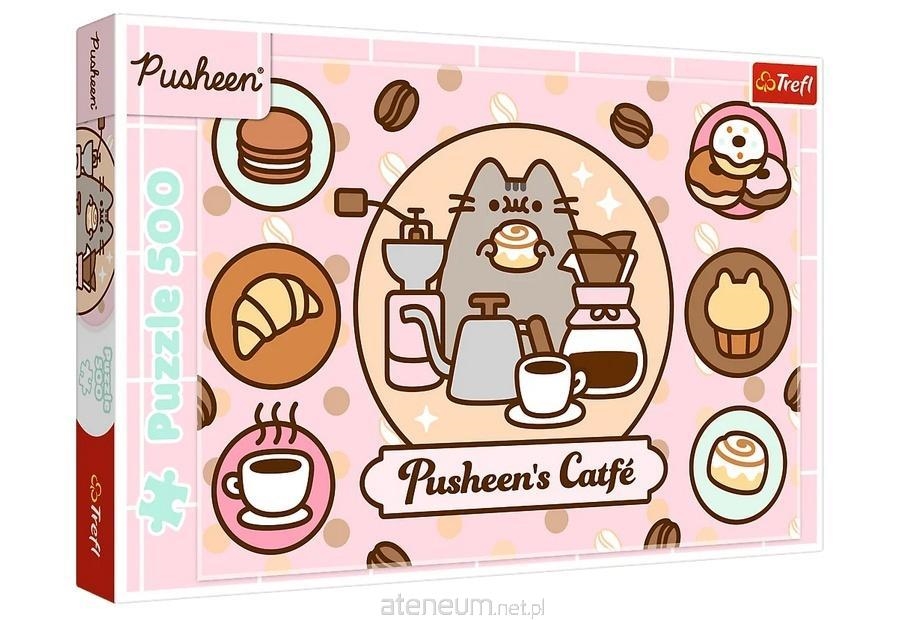 PUZZLE 500 Pusheen w kawiarni 37528