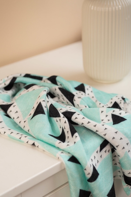 PIELUCHA BAMBUS TRÓJKĄT ZIELONY 75x75