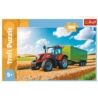Puzzle 100 Traktor z przyczepą TREFL