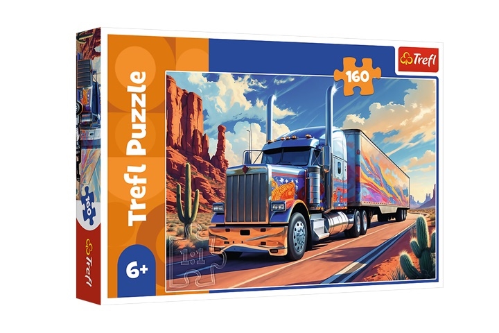 Puzzle 160 Ciężarówka w trasie TREFL